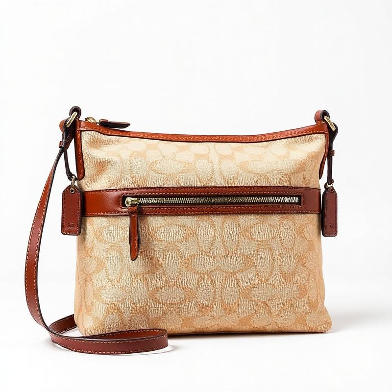 Coach signature canvas crossbody bag